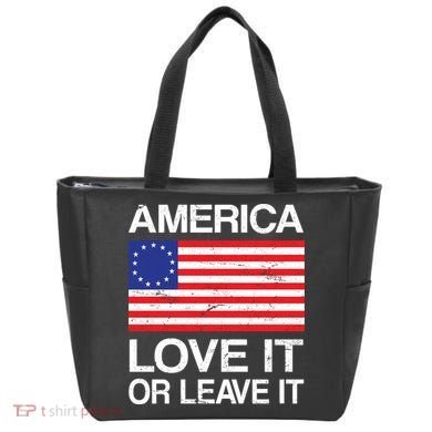 America Love It Or Leave It Betsy Ross Tote Bag