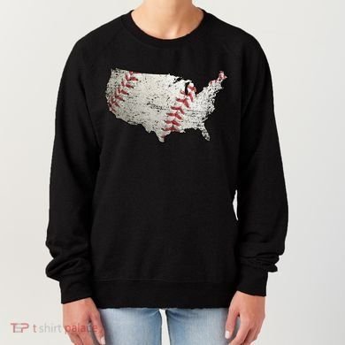 America Loves Baseball Women's Sweatshirt