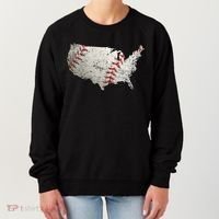 America Loves Baseball Women's Sweatshirt thumb 0