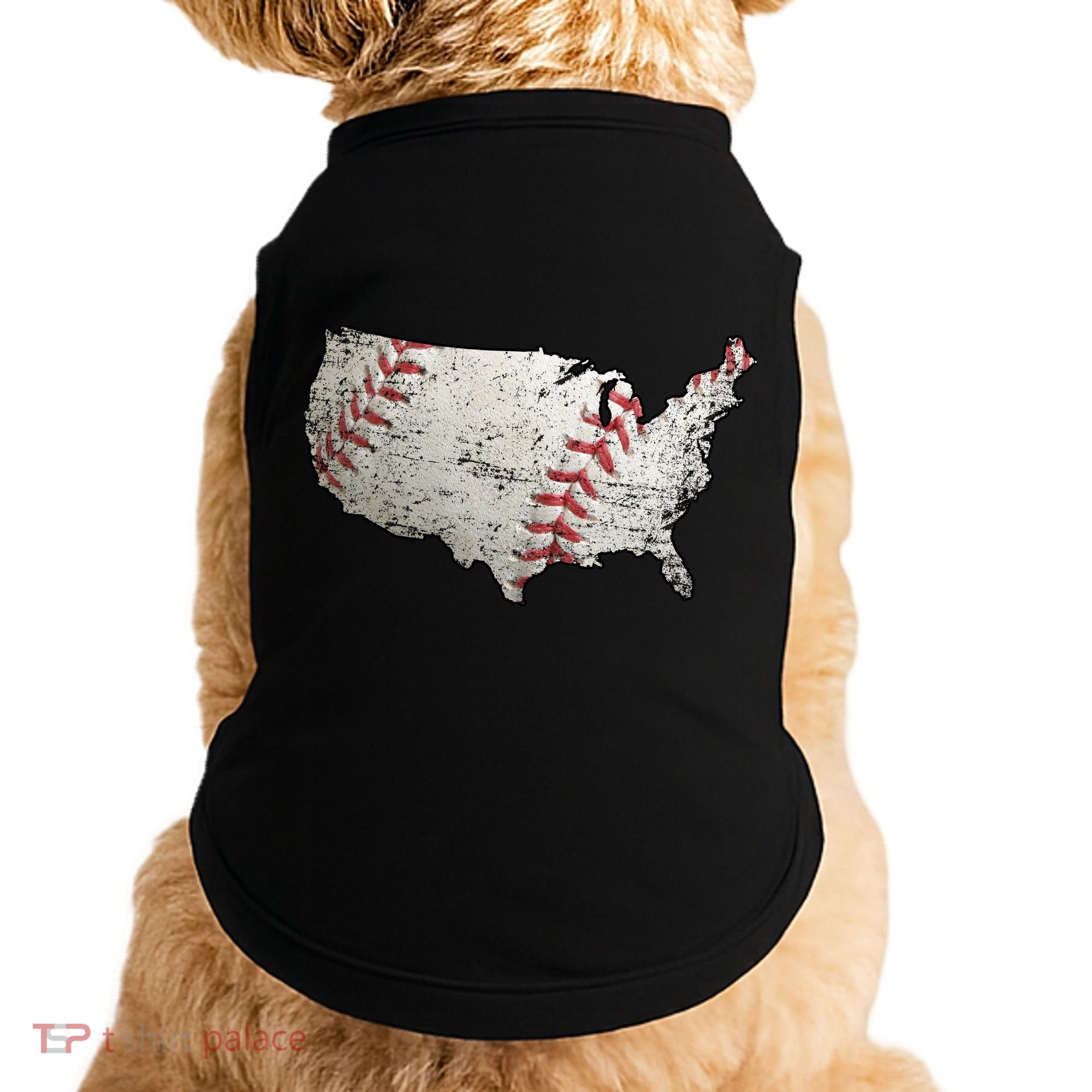 America Loves Baseball Doggie Tank