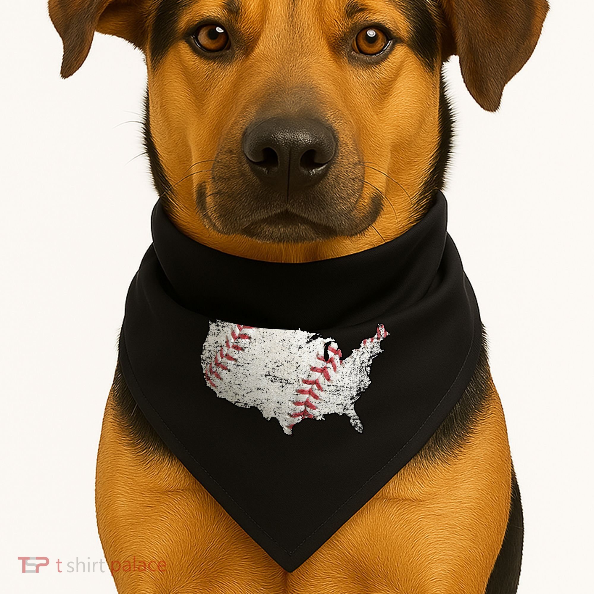America Loves Baseball USA-Made Doggie Bandana