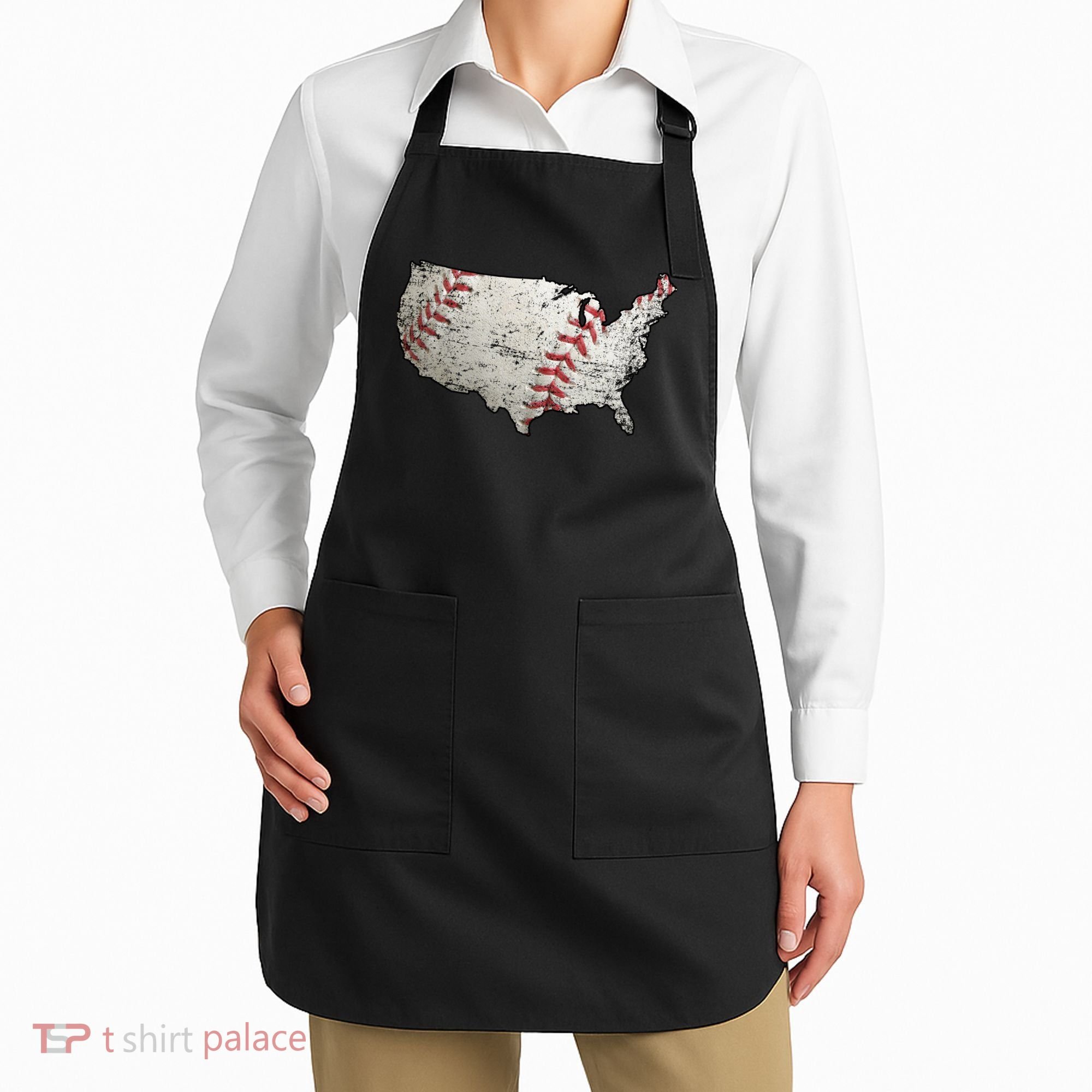 America Loves Baseball Apron