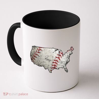 America Loves Baseball Coffee Mug
