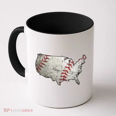 America Loves Baseball Coffee Mug