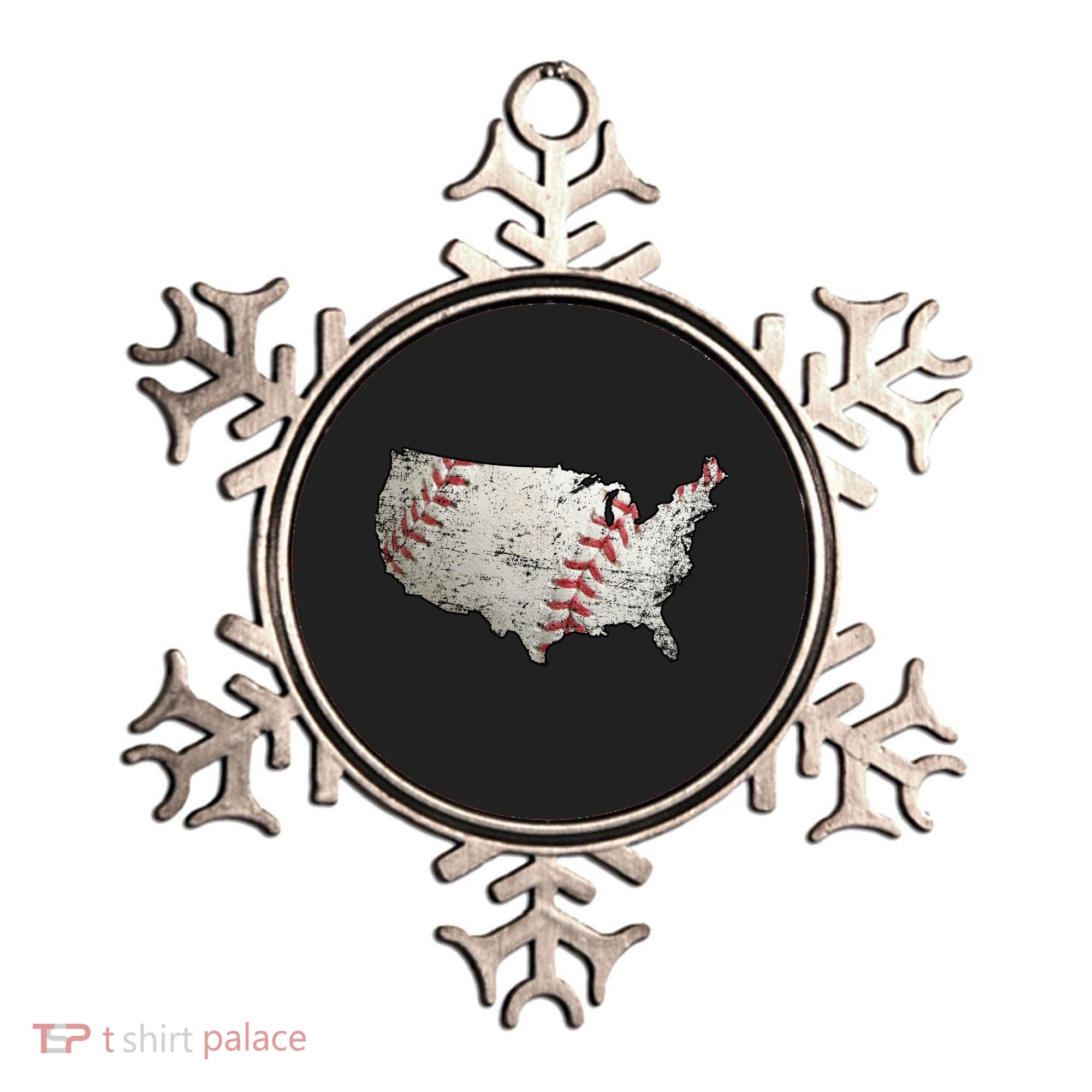 America Loves Baseball Ornament