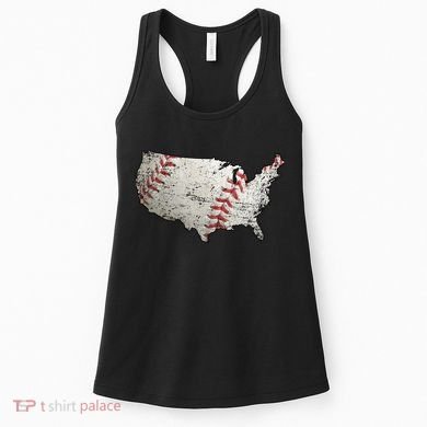 America Loves Baseball Women's Tank Top