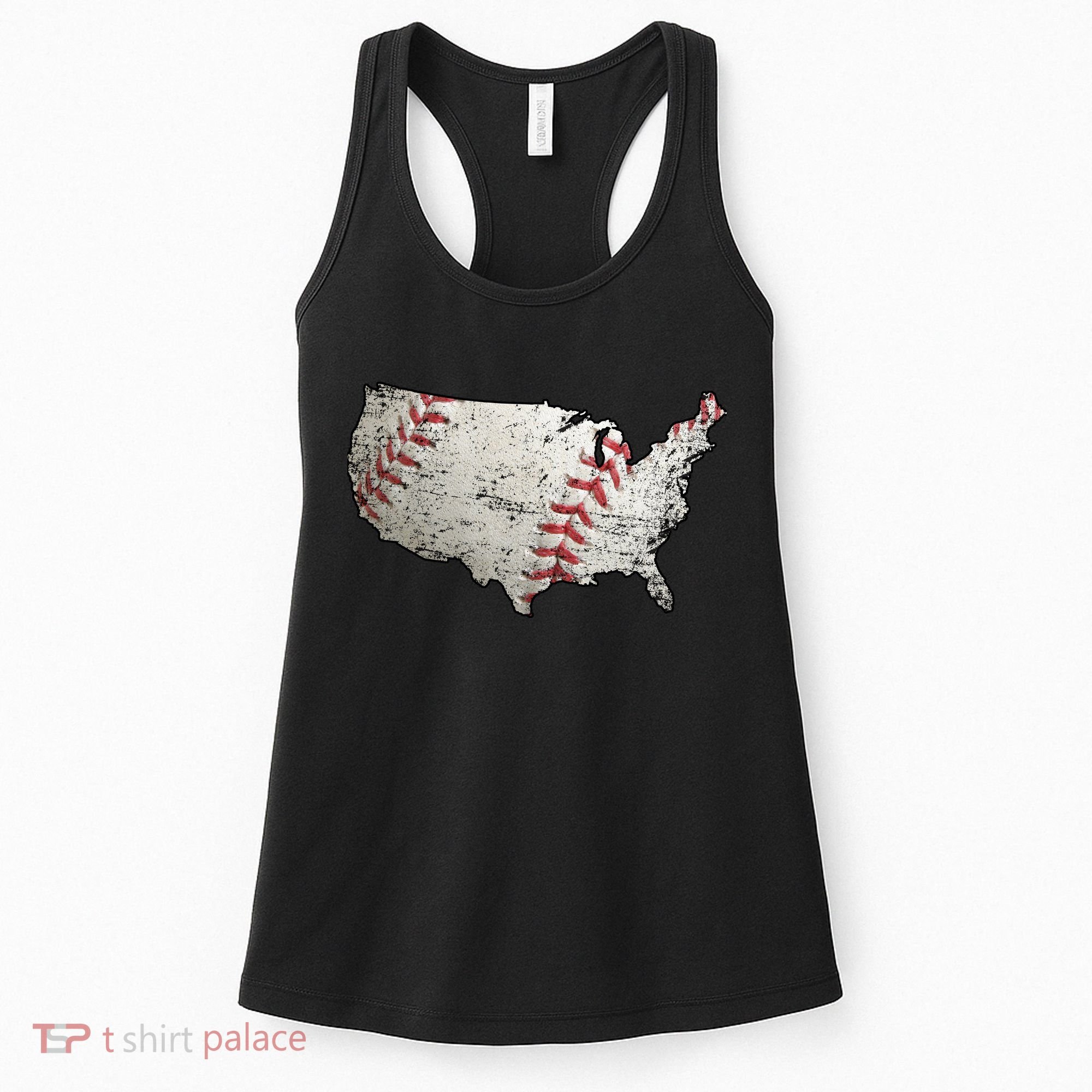 America Loves Baseball Women's Tank Top