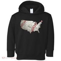 America Loves Baseball Toddler Hoodie thumb 0