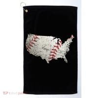 America Loves Baseball Golf Towel thumb 0