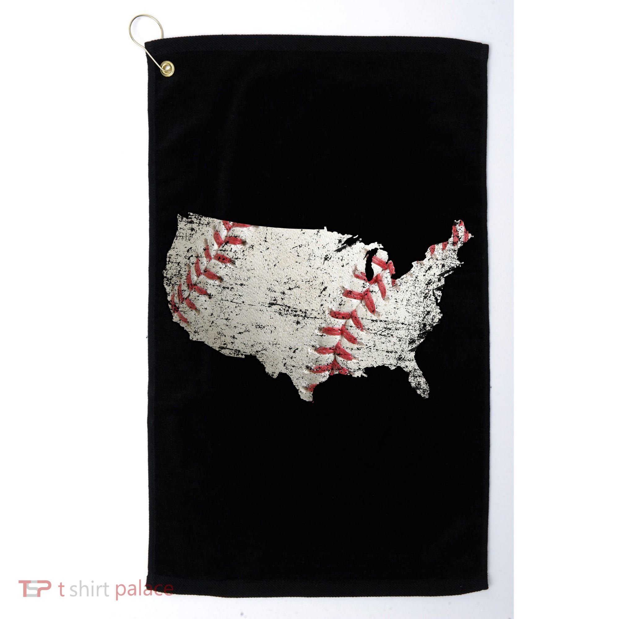 America Loves Baseball Golf Towel