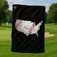 America Loves Baseball Golf Towel thumb 1