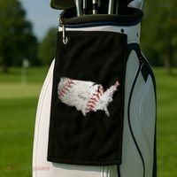 America Loves Baseball Golf Towel thumb 2