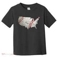 America Loves Baseball Toddler T-Shirt thumb 0
