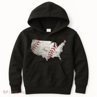 America Loves Baseball Kids Hoodie thumb 0