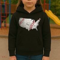 America Loves Baseball Kids Hoodie thumb 3