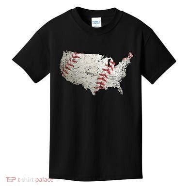 America Loves Baseball Kids T-Shirt