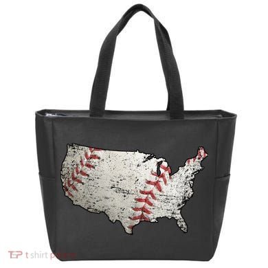 America Loves Baseball Tote Bag