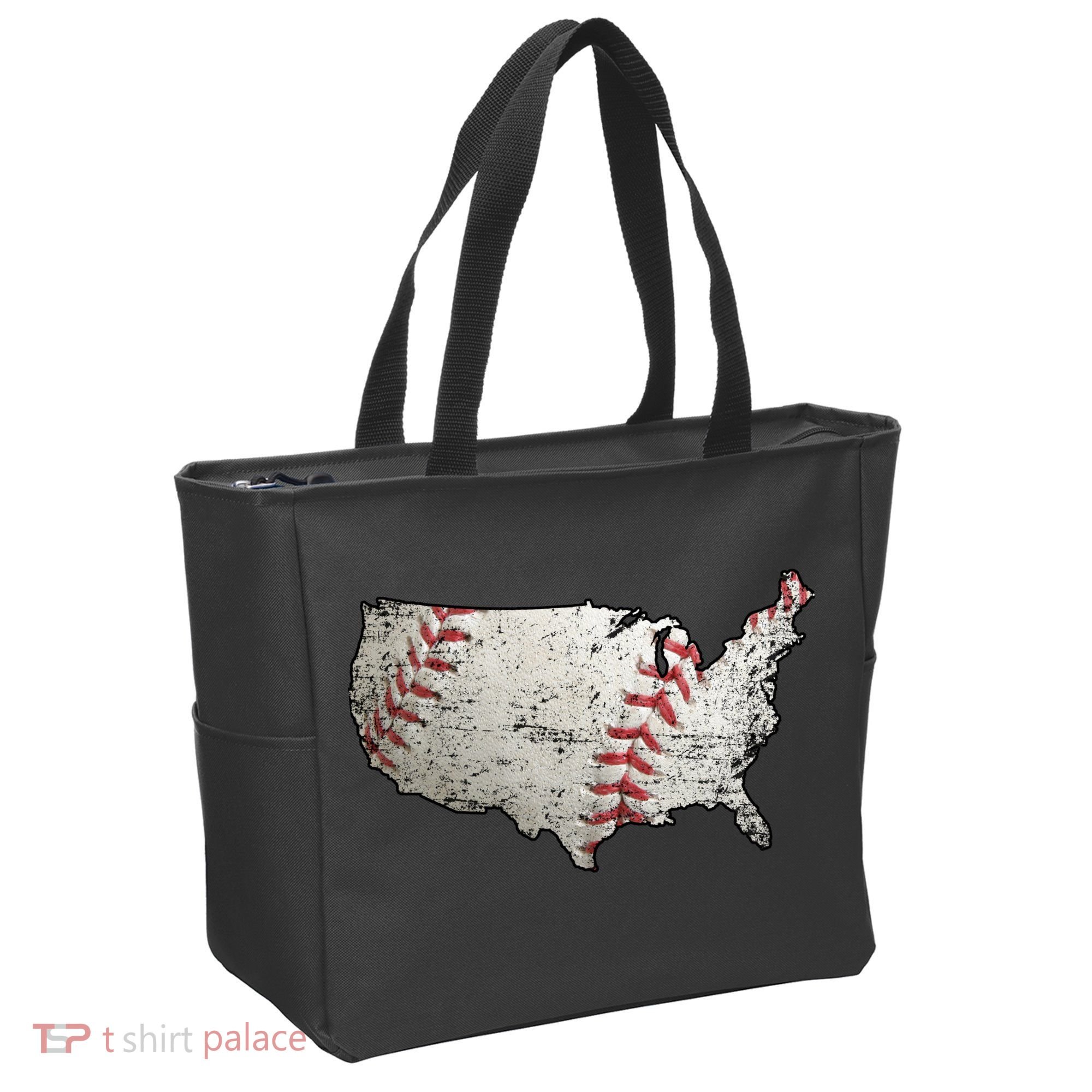 America Loves Baseball Tote Bag