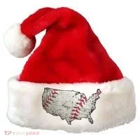 America Loves Baseball Santa Hat thumb 0