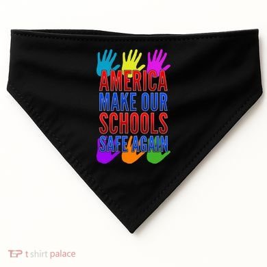 America Make Our Schools Safe Again USA-Made Doggie Bandana