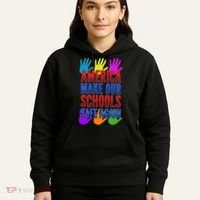 America Make Our Schools Safe Again Hoodie thumb 5