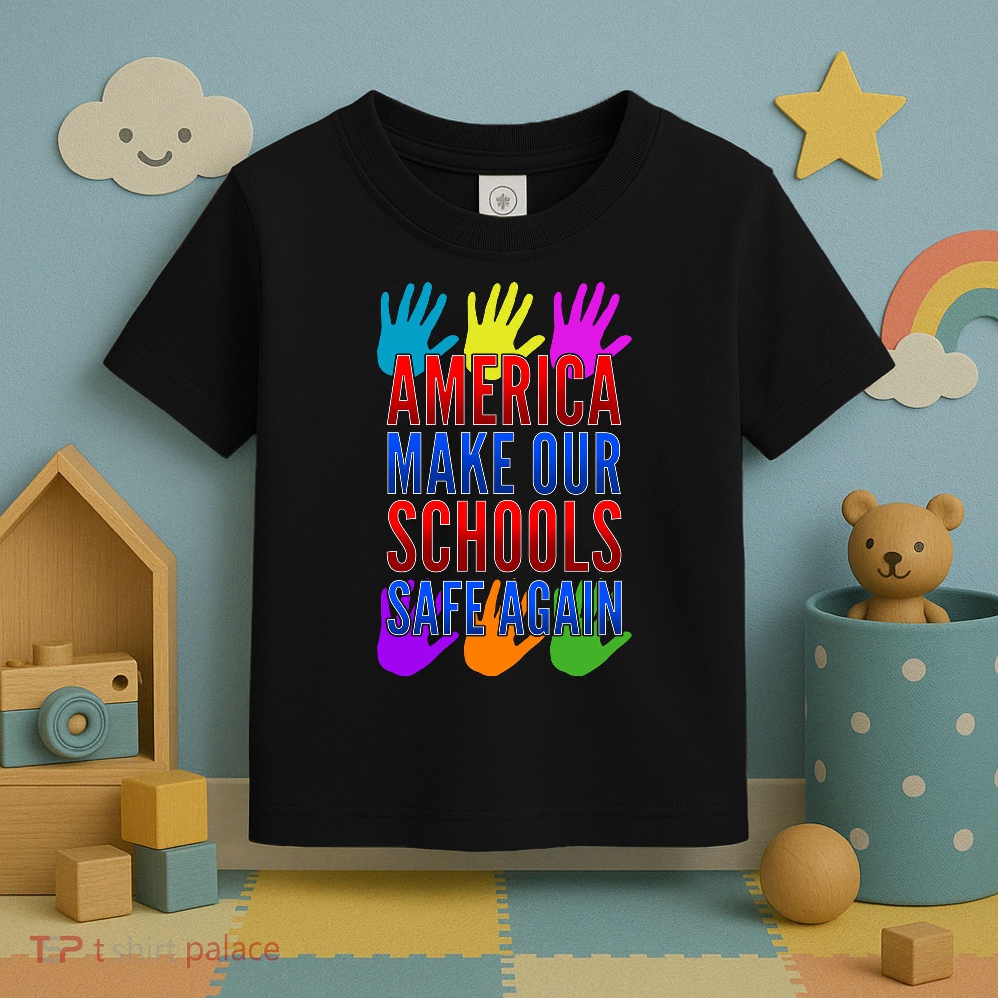 America Make Our Schools Safe Again Toddler T-Shirt