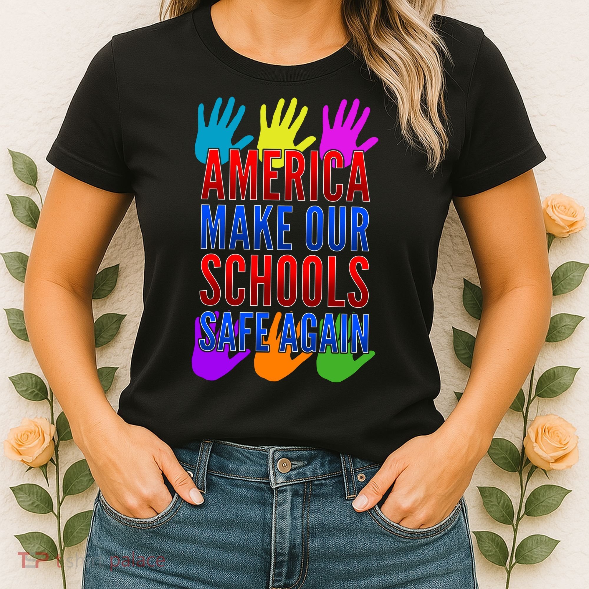America Make Our Schools Safe Again Women's T-Shirt