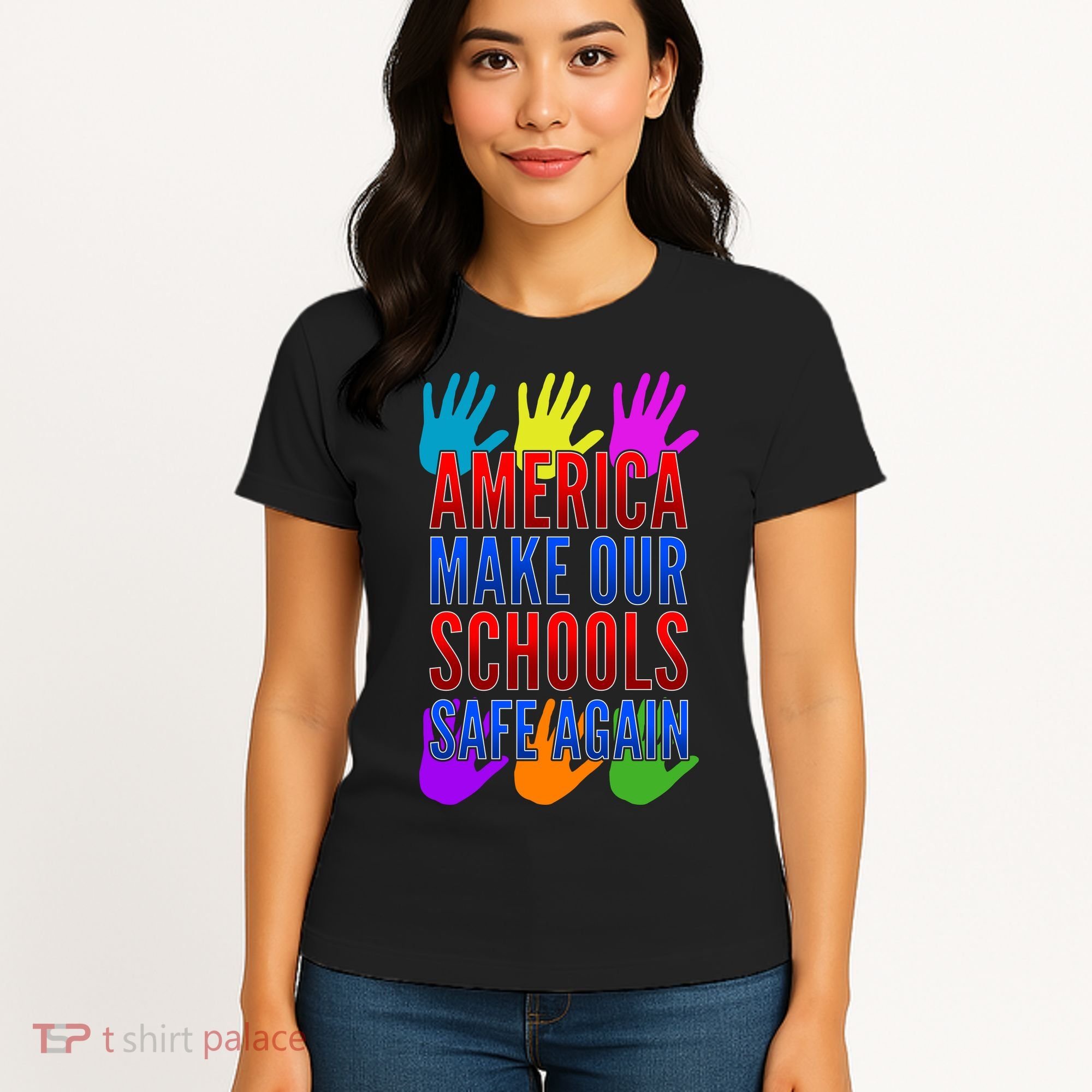 America Make Our Schools Safe Again Women's T-Shirt