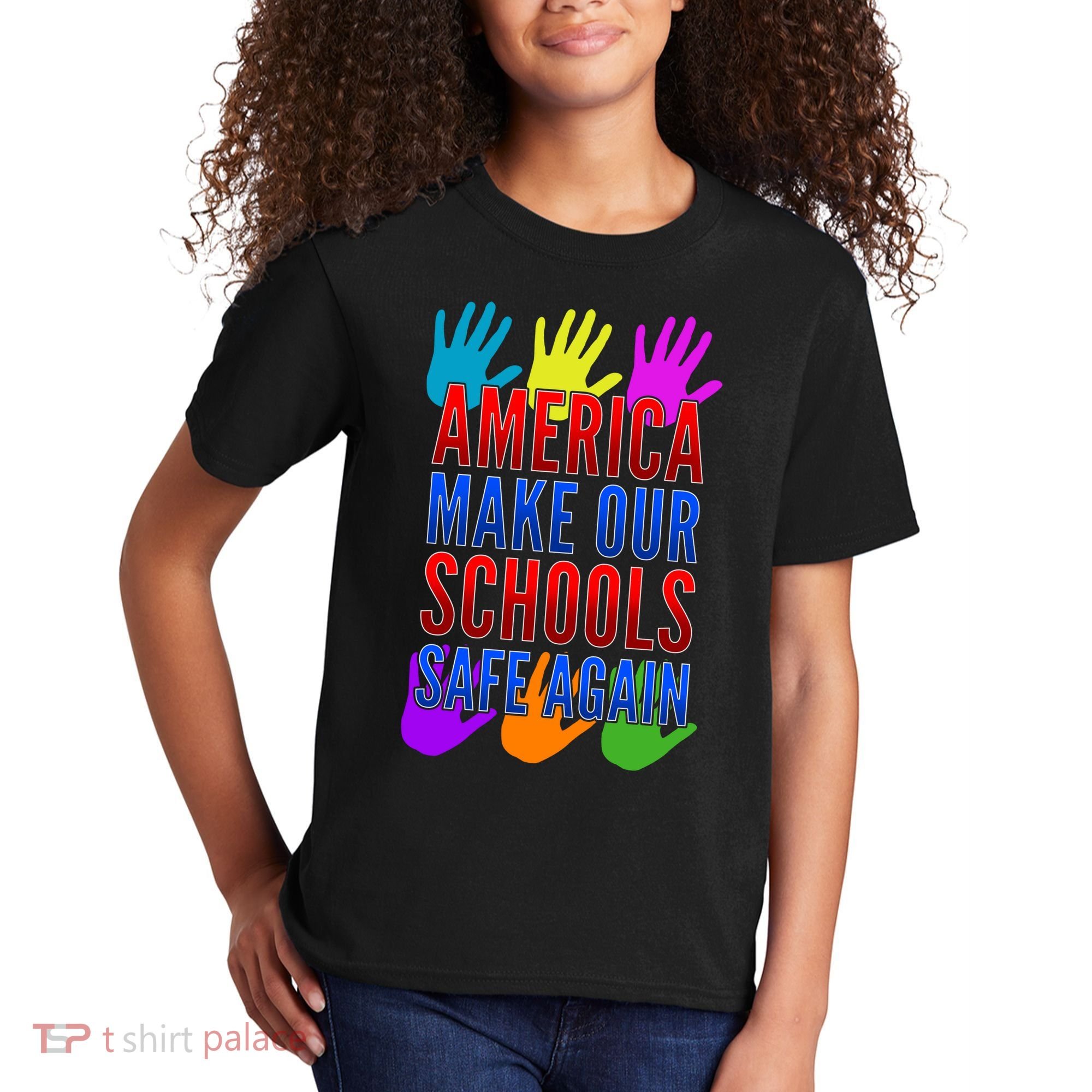 America Make Our Schools Safe Again Kids T-Shirt