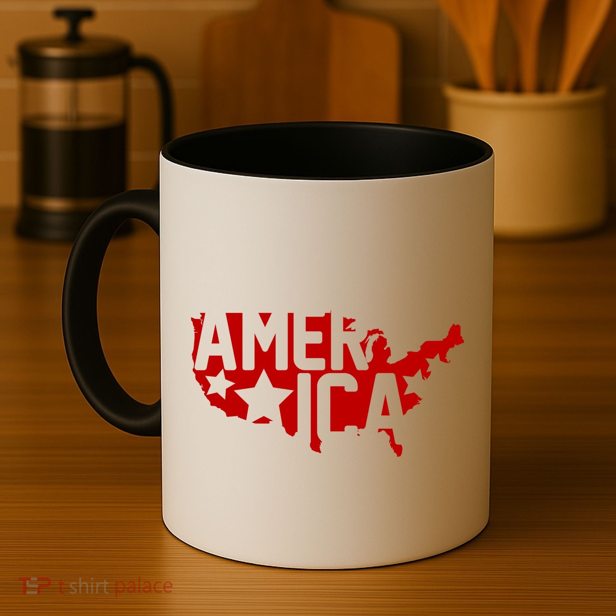 America State Map Coffee Mug