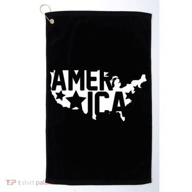 America State Map Golf Towel