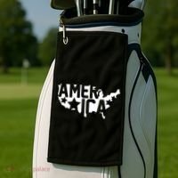 America State Map Golf Towel thumb 2