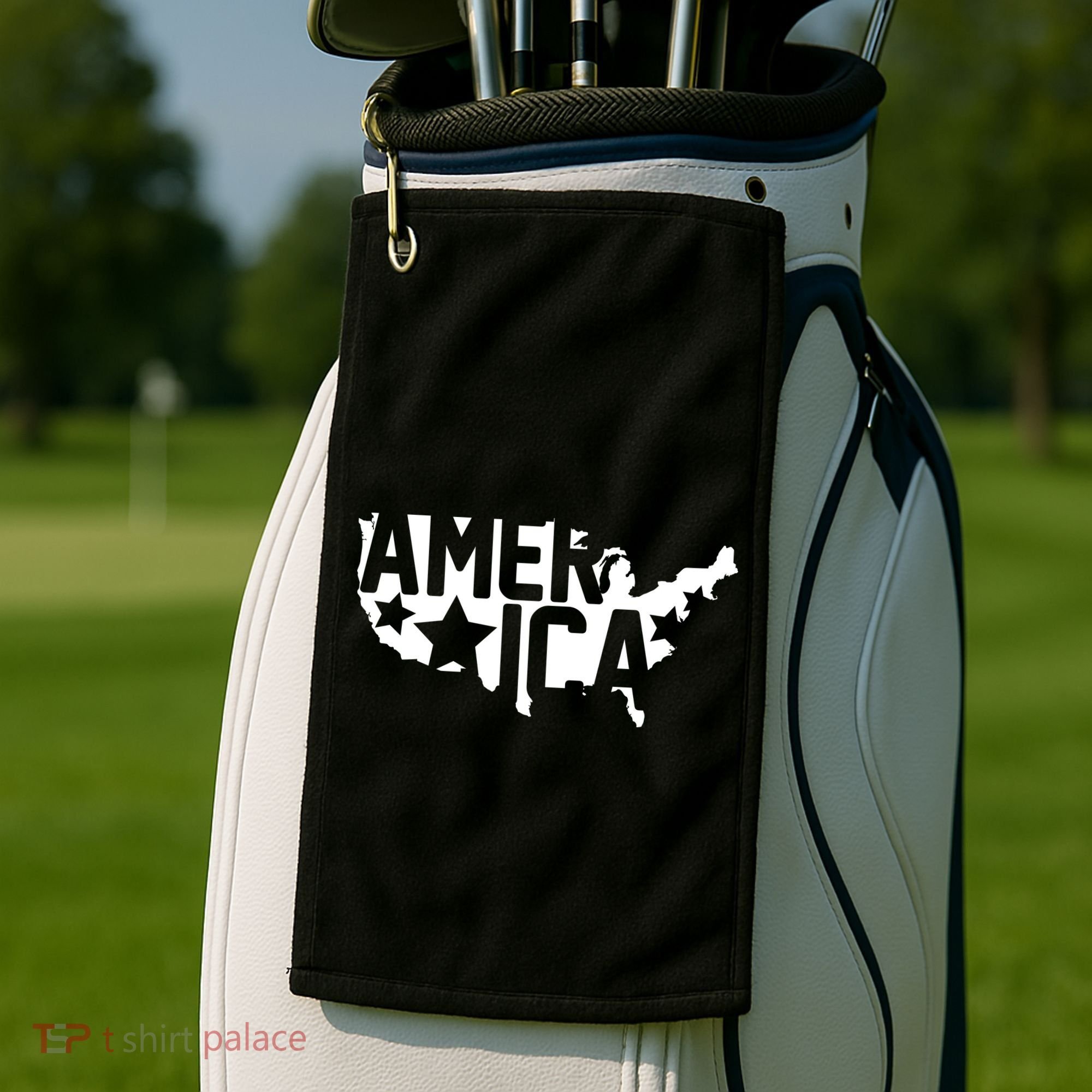 America State Map Golf Towel