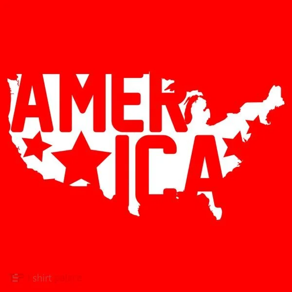 America State Map Doggie Tank