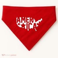 America State Map USA-Made Doggie Bandana thumb 0