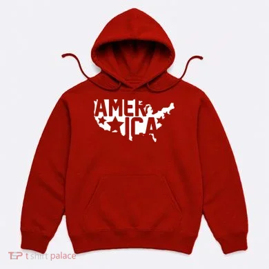 America State Map Hoodie
