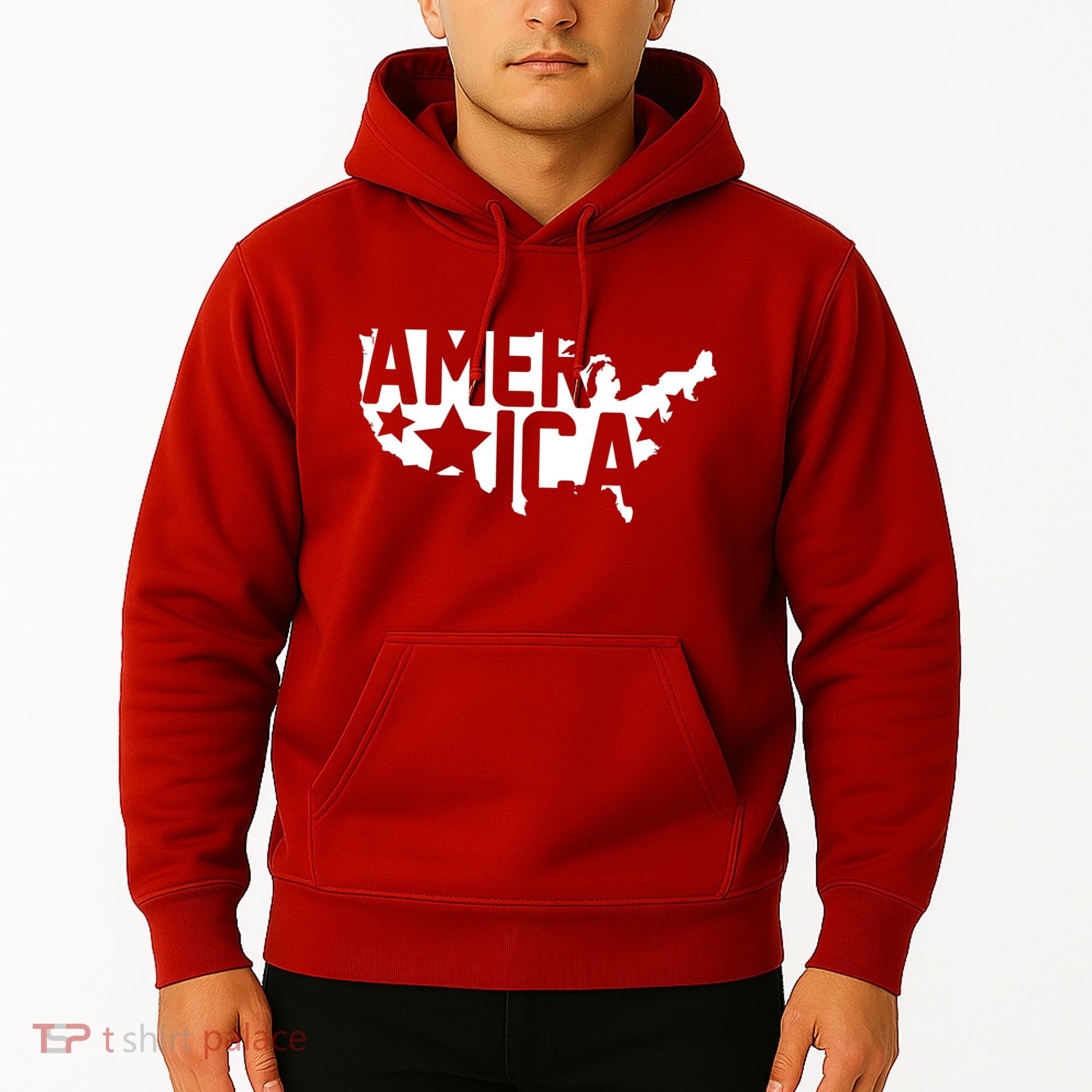 America State Map Hoodie