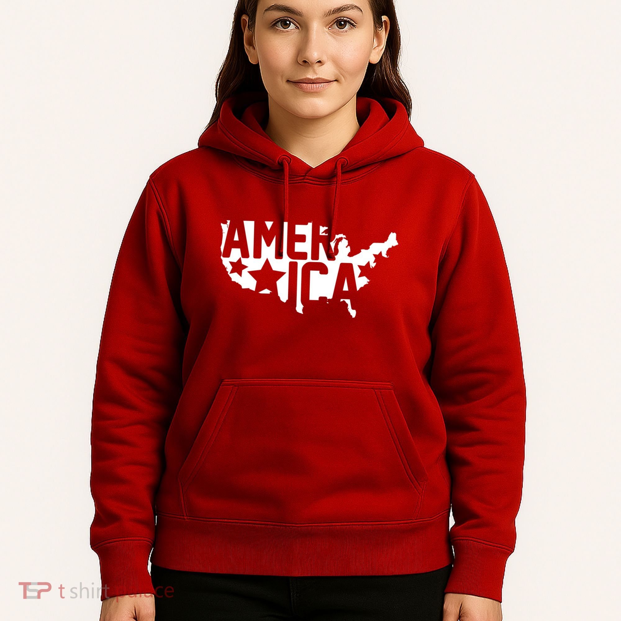 America State Map Hoodie