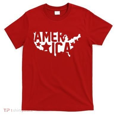 America State Map T-Shirt