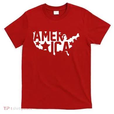 America State Map T-Shirt