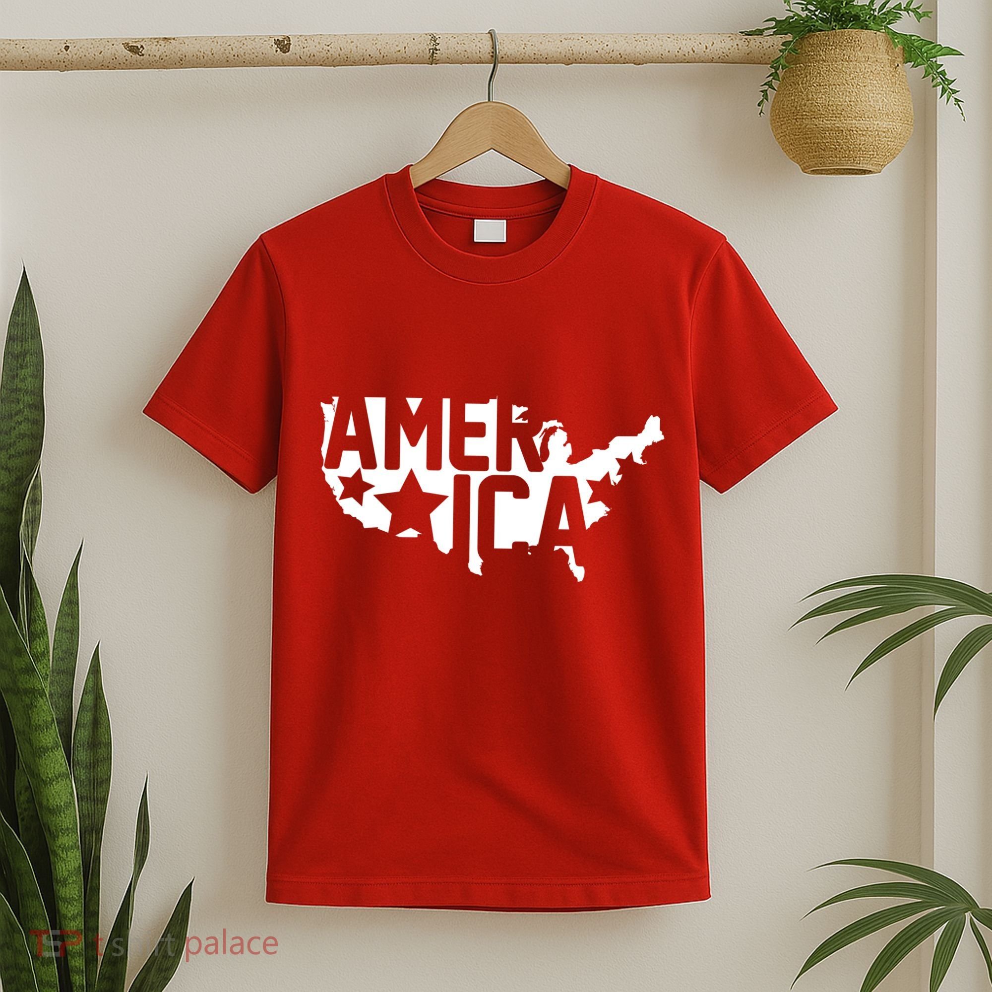 America State Map T-Shirt