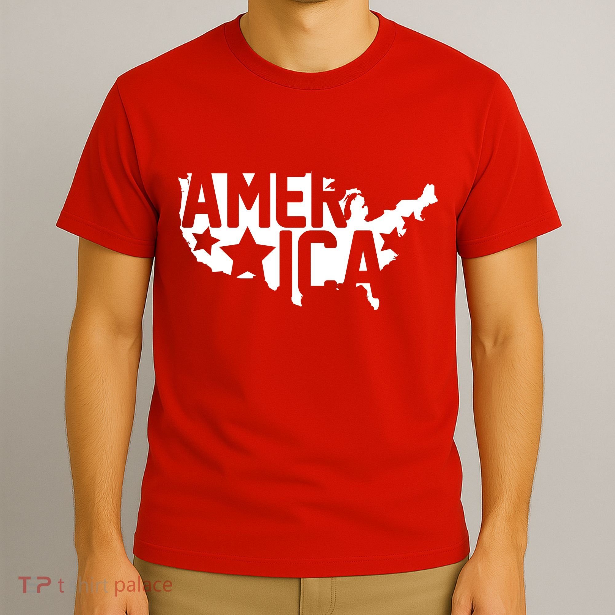 America State Map T-Shirt