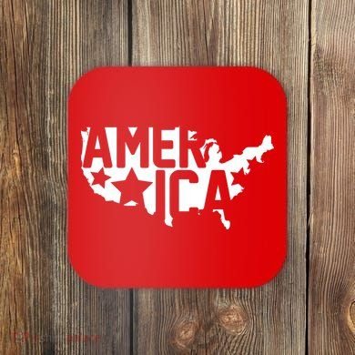 America State Map Coaster