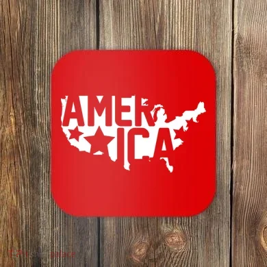 America State Map Coaster