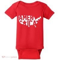 America State Map Baby Bodysuit thumb 0