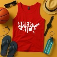 America State Map Tank Top thumb 4