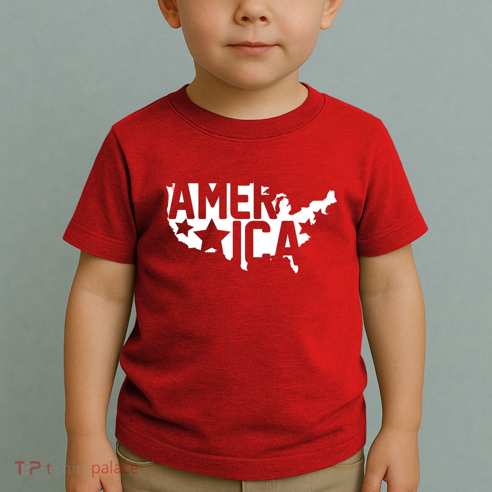 America State Map Toddler T-Shirt