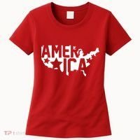 America State Map Women's T-Shirt thumb 0