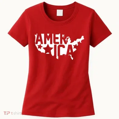 America State Map Women's T-Shirt