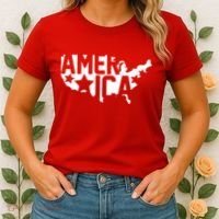 America State Map Women's T-Shirt thumb 2